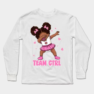 Team Girl Baby Announcement Gender Reveal Party Gift For Men Women Long Sleeve T-Shirt